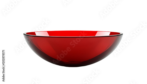 Wallpaper Mural Elegant Red Glass Bowl Empty Modern Design Studio Shot ruby dish food home life shiny drink decor    Torontodigital.ca