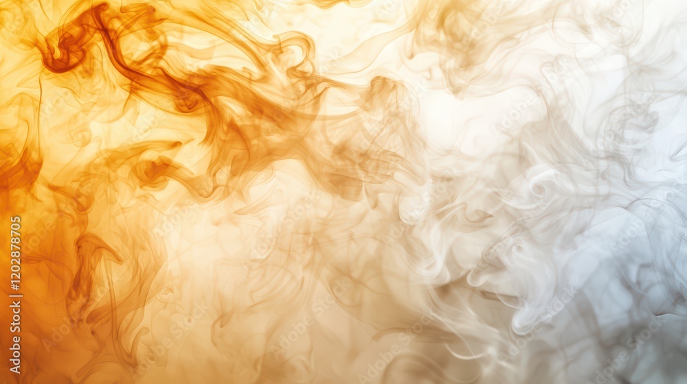 A mesmerizing blend of orange and white smoke swirls, creating an ethereal and dynamic visual effect. A mesmerizing blend of orange and white smoke swirls, creating an ethereal and dynamic visual effect.