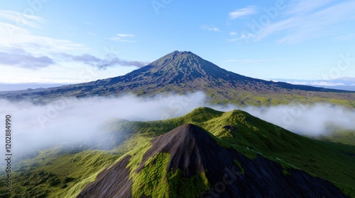 Volcanic Mountain Landscape