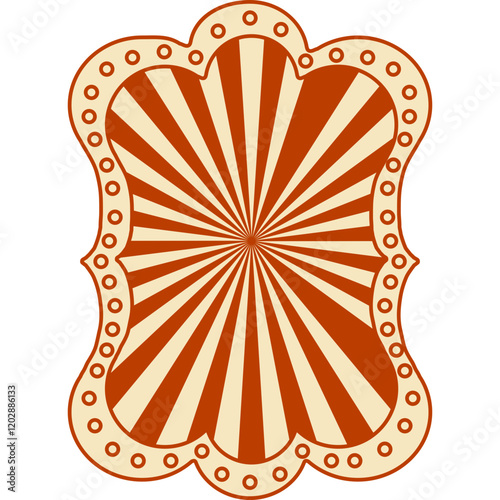 sunbrust pattern decorative circus