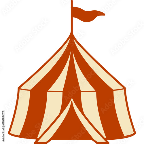 circus tent illustration