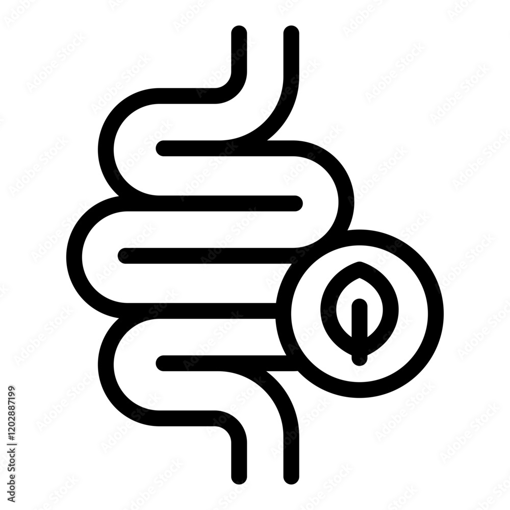 Dietary fiber icon. Vector line icon Dietary fiber icon. Vector line icon