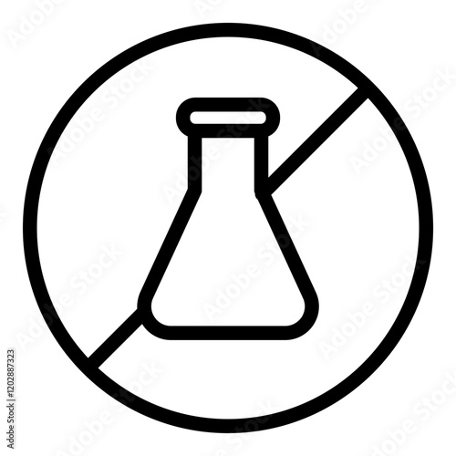 No gmo icon. Vector line icon