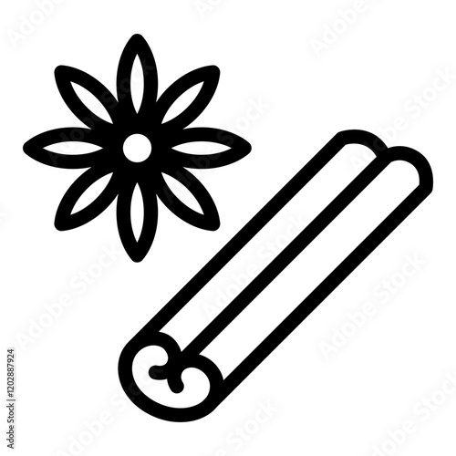 Spices icon. Vector line icon