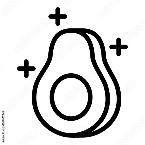 Superfood icon. Vector line icon