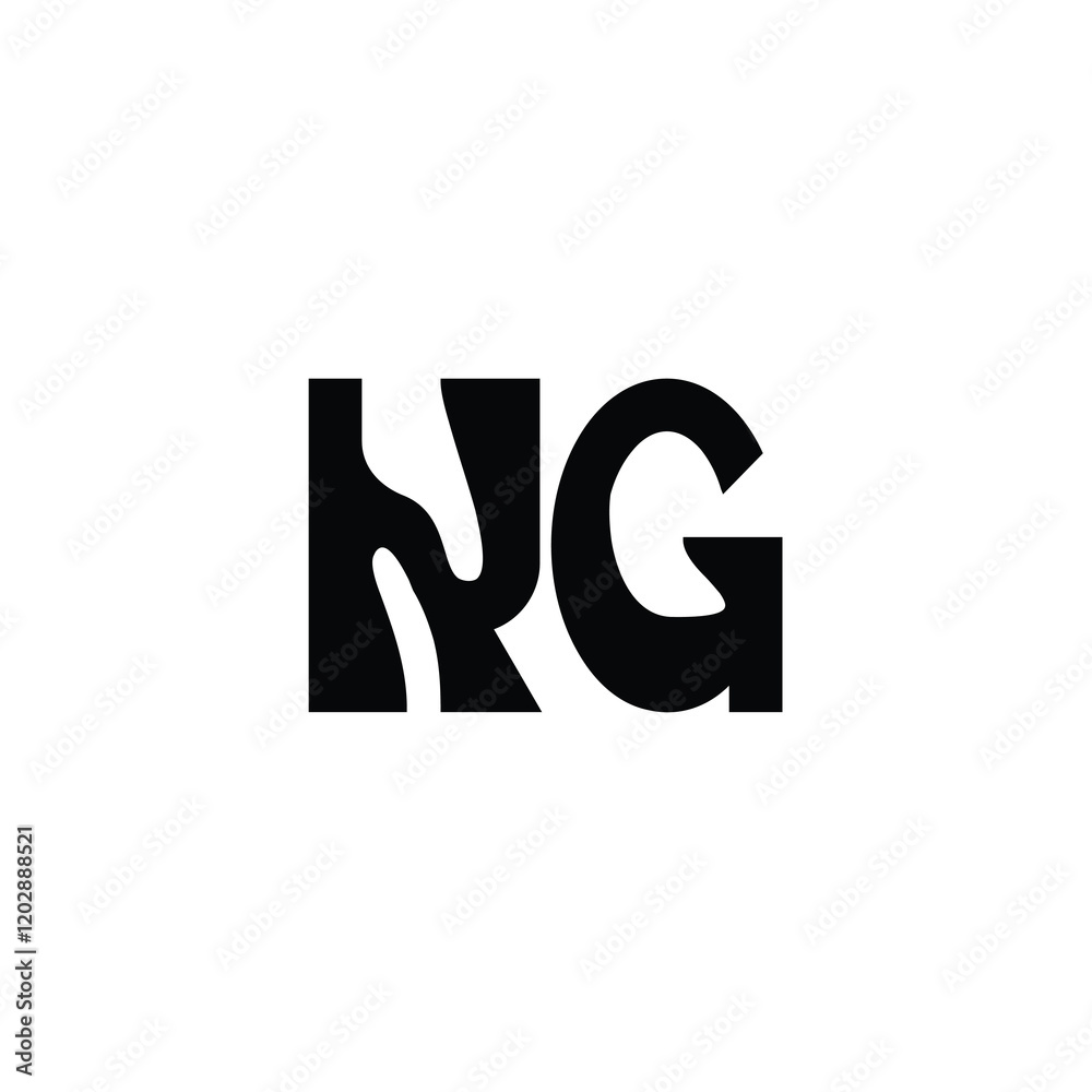 KG monogram logo design letter text name symbol monochrome logotype alphabet character simple logo KG monogram logo design letter text name symbol monochrome logotype alphabet character simple logo