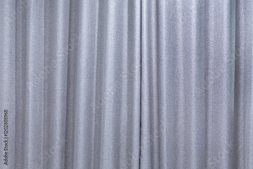 grey closed curtain use for background
