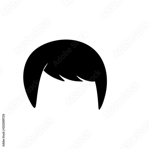 Male haircuts and hairstyles silhouette 