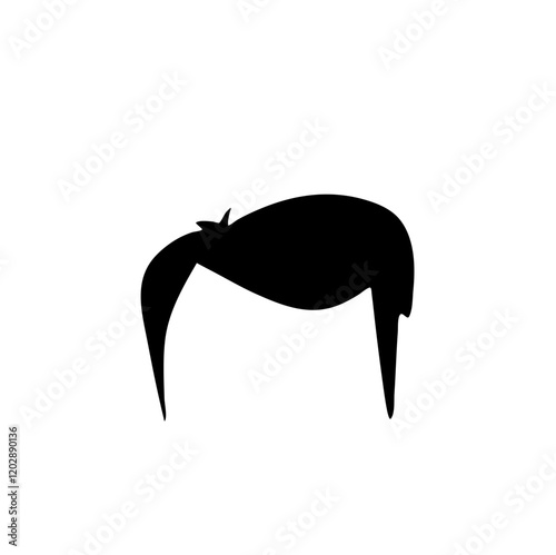 Male haircuts and hairstyles silhouette 