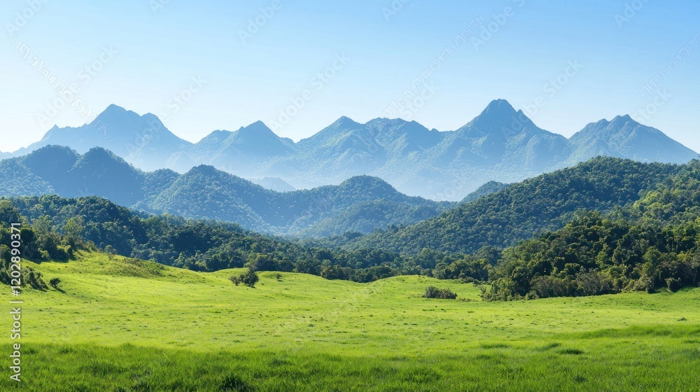 Obraz premium Tranquil Mountain Landscape