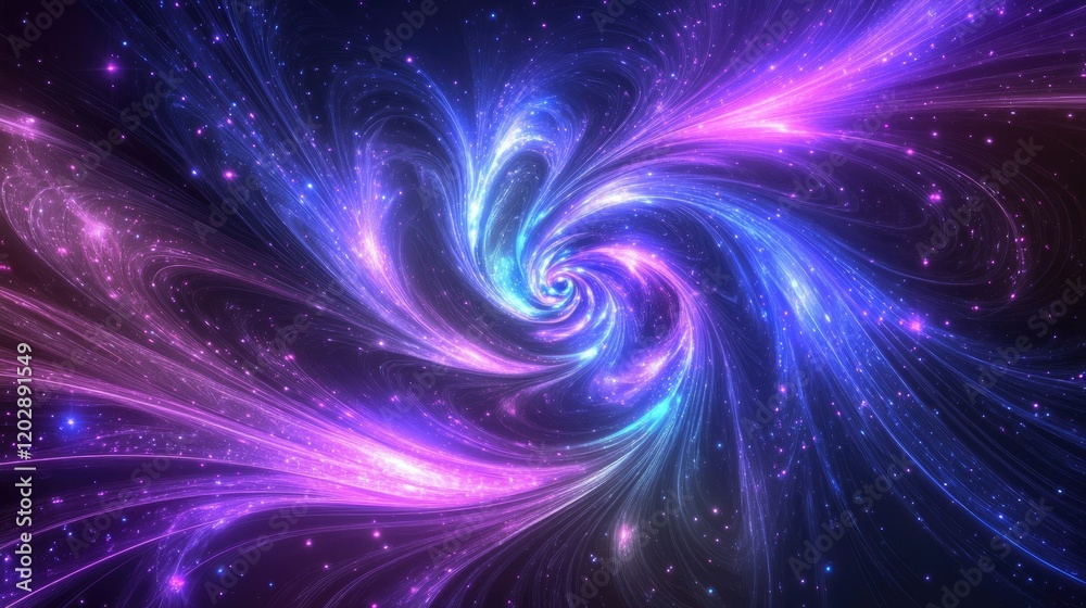 Fototapeta premium Abstract digital illustration depicting a glowing