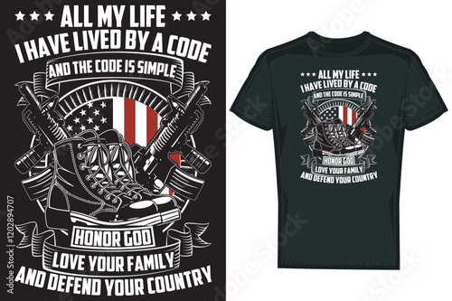 Veteran T shirt Design