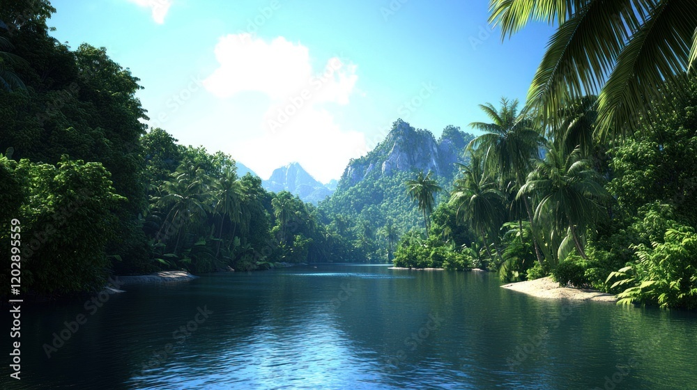 Tranquil Tropical River Tranquil Tropical River