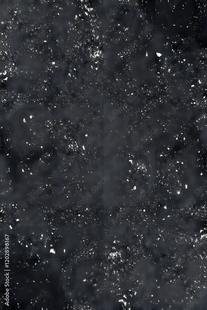 A dark, textured surface with scattered white specks resembling snow or dust. The background is predominantly black with a rough, uneven appearance, creating a moody and abstract effect. A dark, textured surface with scattered white specks resembling snow or dust. The background is predominantly black with a rough, uneven appearance, creating a moody and abstract effect.