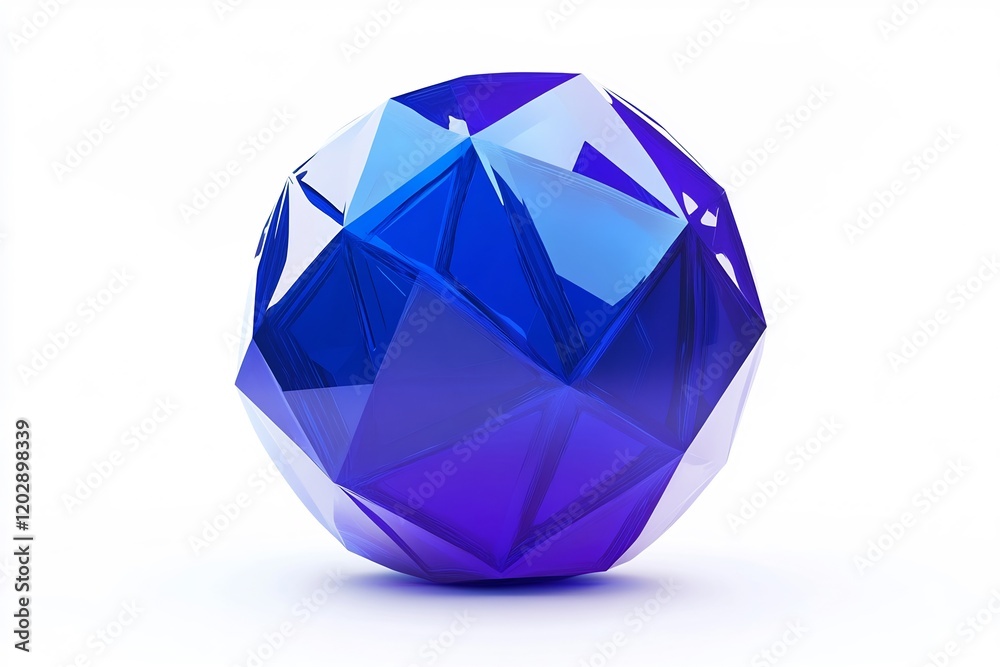Stunning Blue Gem: A Facet of Digital Art Stunning Blue Gem: A Facet of Digital Art