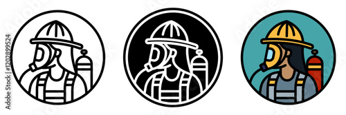 Breathing apparatus supplies clean air, enabling firefighters to operate safely in smoke-filled or hazardous environments.