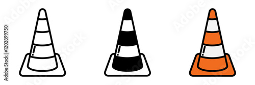 Safety cone marks hazardous areas, directing traffic or individuals safely during rescue or firefighting operations.