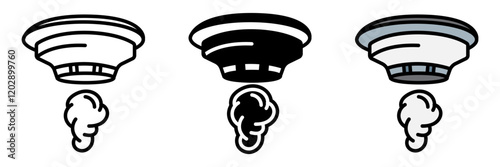 Smoke detector senses fire early by detecting smoke, enabling timely evacuation and firefighting action.