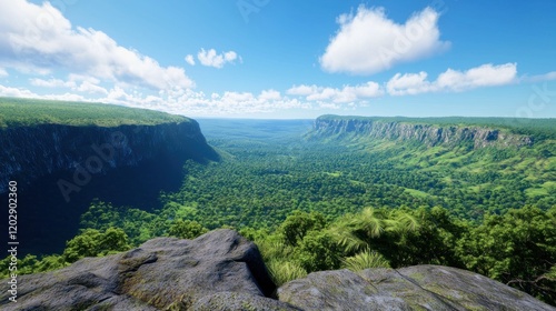 Lush Canyon Landscape