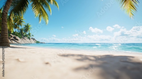 Tranquil Tropical Beach Scene