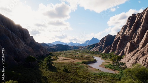 Canyon River Valley Landscape