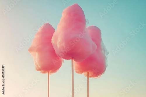 Fluffy Pink Cotton Candy Clouds