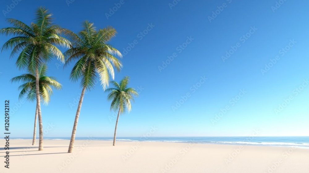 Tranquil Tropical Beach Scene Tranquil Tropical Beach Scene