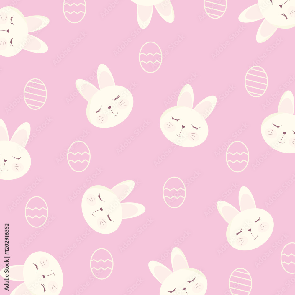 Easter bunny pattern vector illustration. Easter bunny pattern vector illustration.