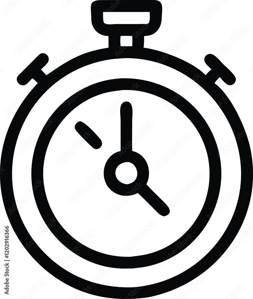 Download Stopwatch Silhouette Vector for Time Management Graphics Download Stopwatch Silhouette Vector for Time Management Graphics