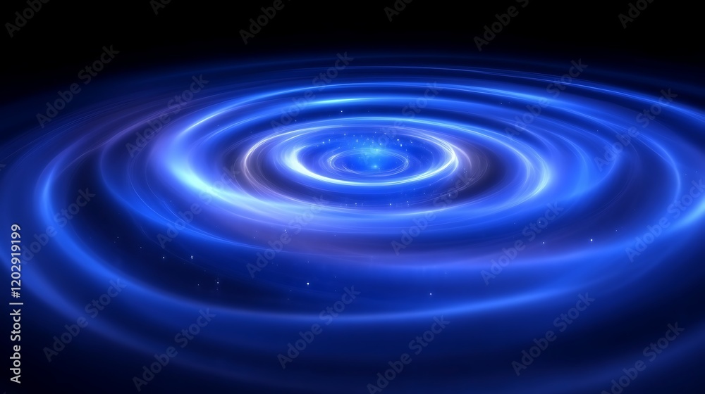 Abstract Blue Swirling Light Energy Vortex Abstract Blue Swirling Light Energy Vortex