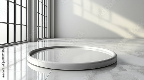 A freshly cleaned, gleaming bathtub with bright white tiles and soft lighting, offering a clean and inviting space for a rejuvenating bath.