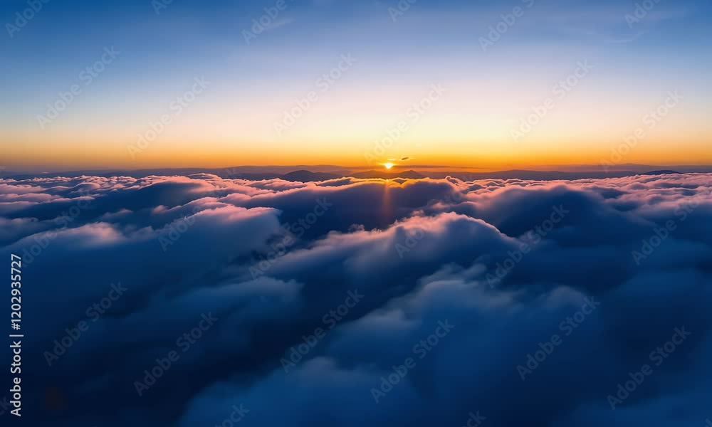 A breathtaking aerial view of the sky in the morning, with vibrant clouds and warm sunlight illuminating the landscape, evoking a sense of freedom and serenity. A breathtaking aerial view of the sky in the morning, with vibrant clouds and warm sunlight illuminating the landscape, evoking a sense of freedom and serenity.