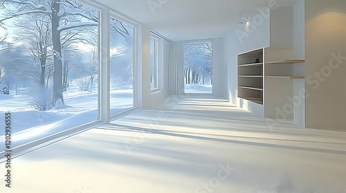 Bright White Room Overlooks...