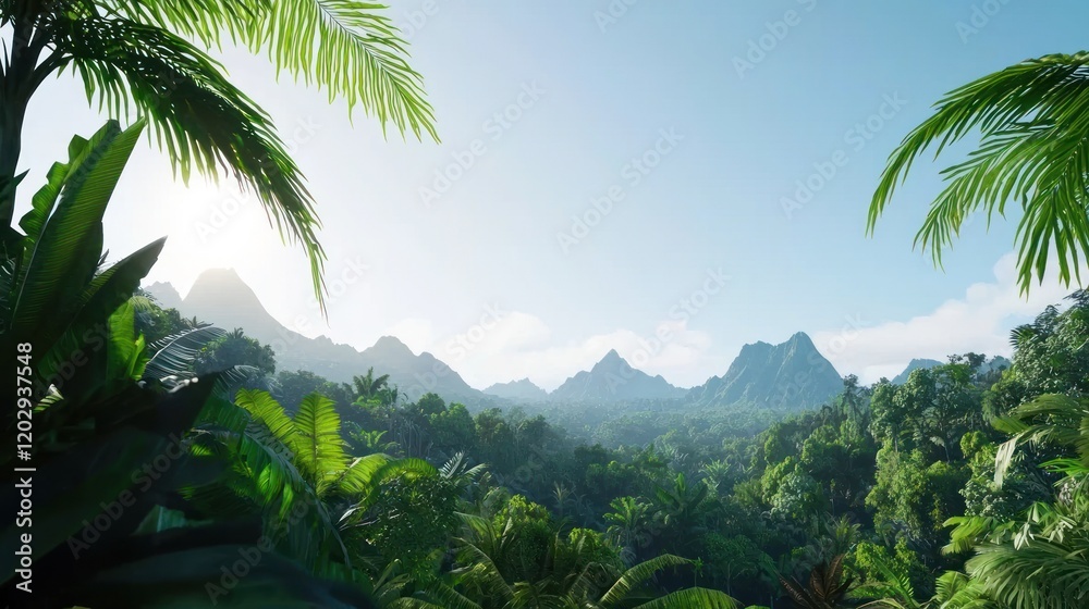 Fototapeta premium Tropical Jungle Landscape