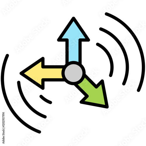 Sensor Industry color Icon Pack 