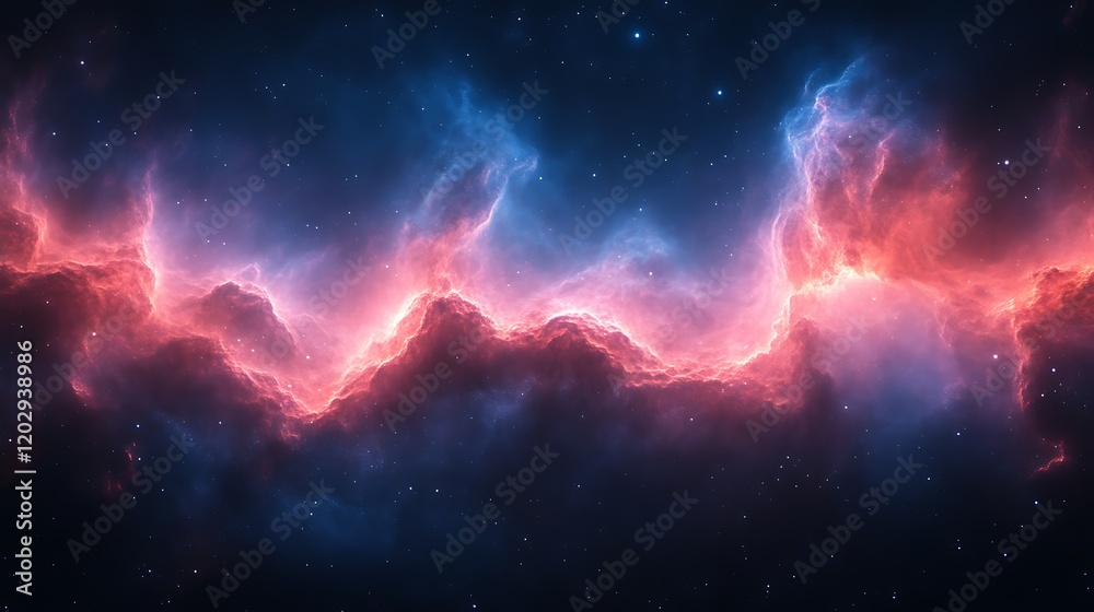 Celestial Nebula Cosmic Cloudscape Starry Night Celestial Nebula Cosmic Cloudscape Starry Night