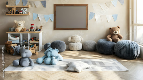 Cozy Playroom Interior with...