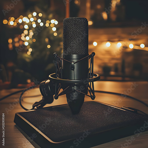 Black Microphone Stands on ...