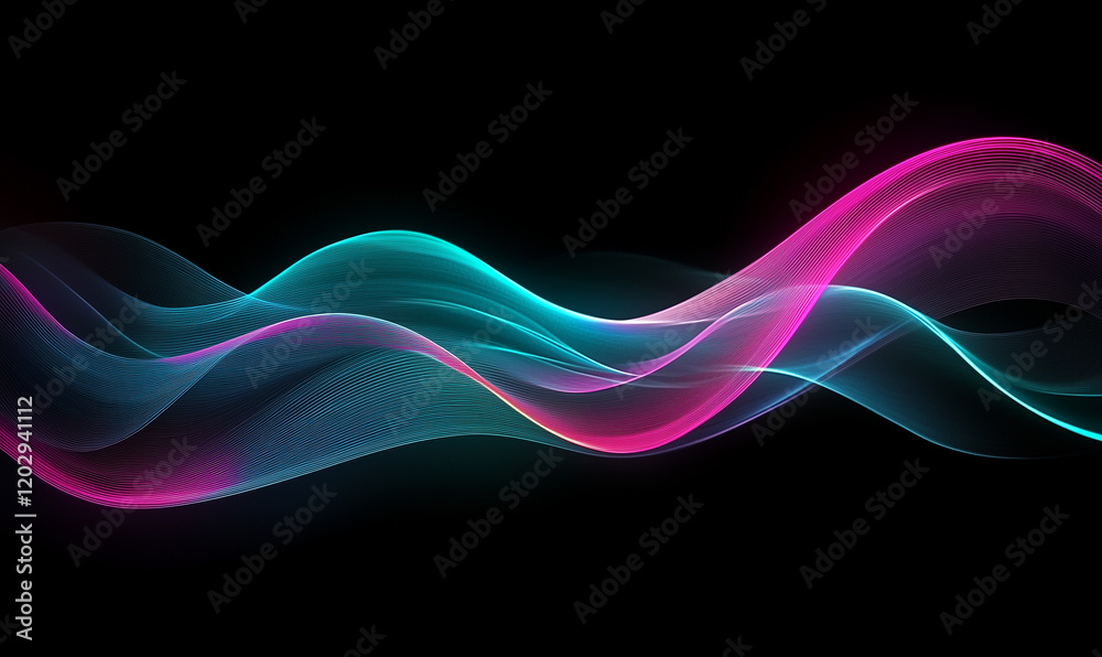 Abstract background with glowing hexagons in black and blue colors. A large field of dark honeycomb shapes illuminated by yellow lights. Abstract background with glowing hexagons in black and blue colors. A large field of dark honeycomb shapes illuminated by yellow lights.