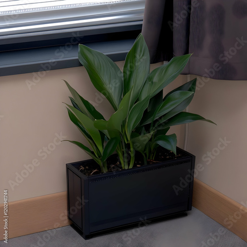 Green Plant in Black Pot St...