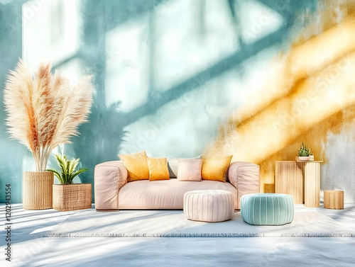 Modern Living Room Interior...