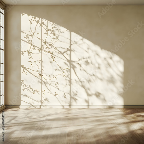 Empty Room with Sunlight an...