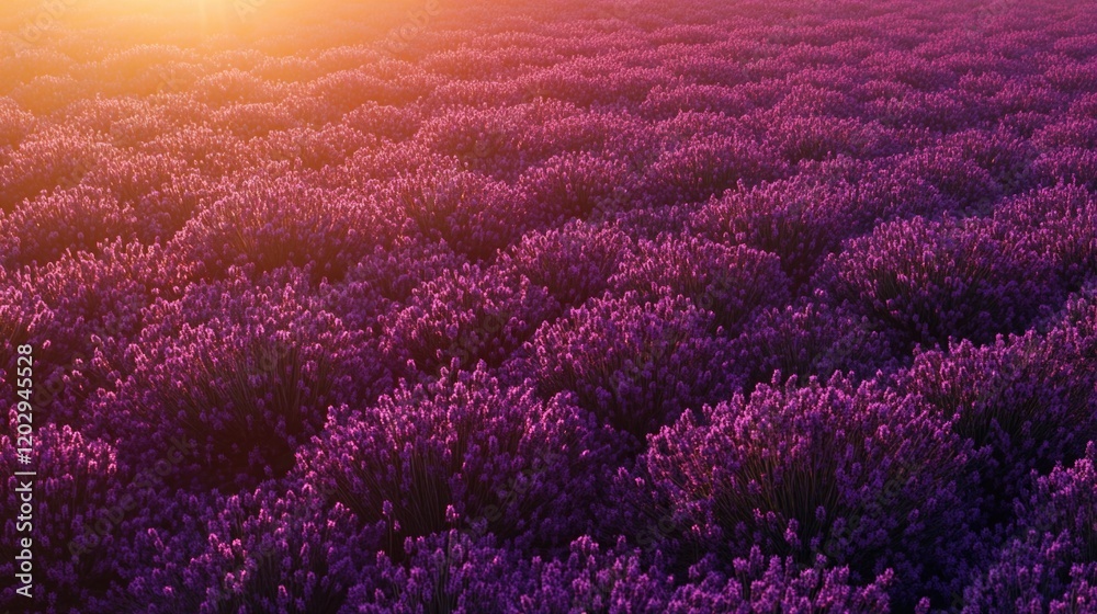 Fototapeta premium Purple Flowers in Sun