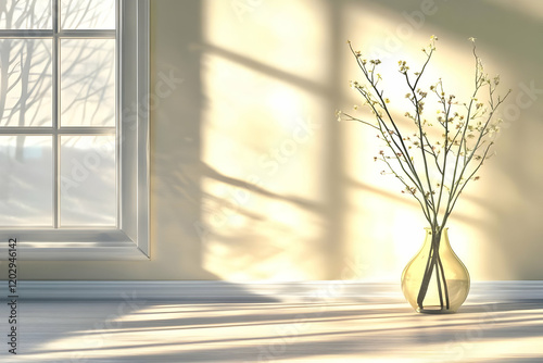 Sunlight streams through a ...