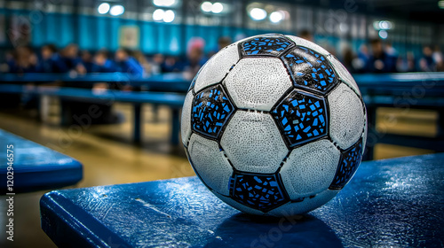 Close-up of Soccer Ball Res...