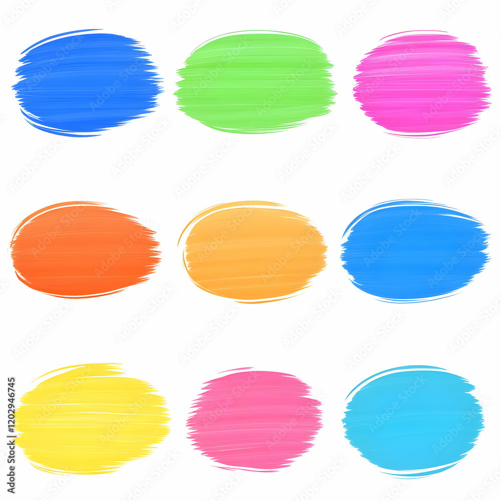 Colorful Abstract Paint Strokes Background Colorful Abstract Paint Strokes Background
