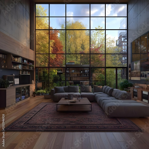 Modern Living Room Interior...