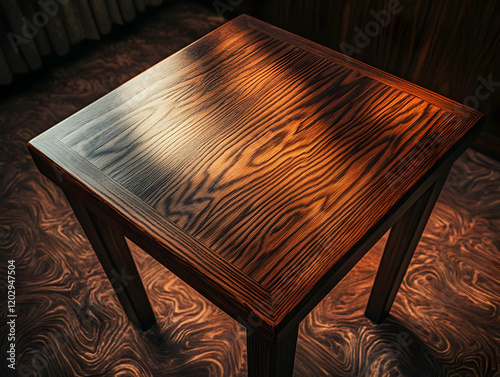 Dark Wooden Table Top Surfa...