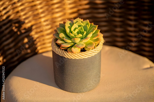 Small Green Succulent Plant...