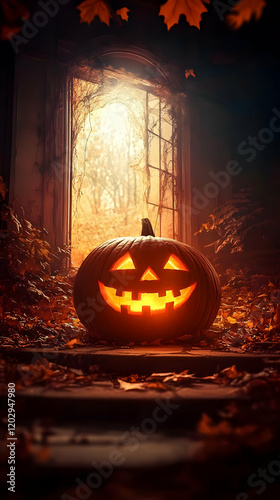 Glowing Jack-o'-lantern Sit...